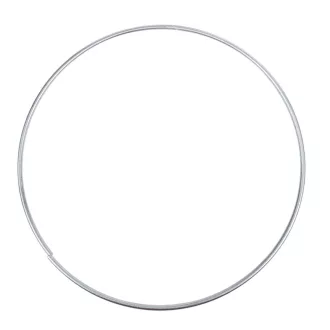 Fém karika ezüst 20cm