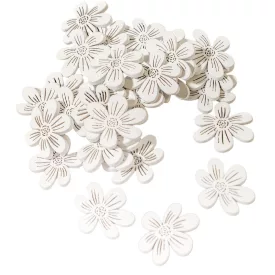 Fa virág fehér 3cm 30db-os
