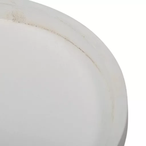 Fa tálca kerek peremes fehér D26cm