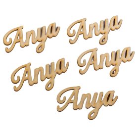 Natúr fa Anya felirat 6,5cm 5db-os