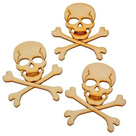 Natúr fa koponya csonttal 8cm 3db-os