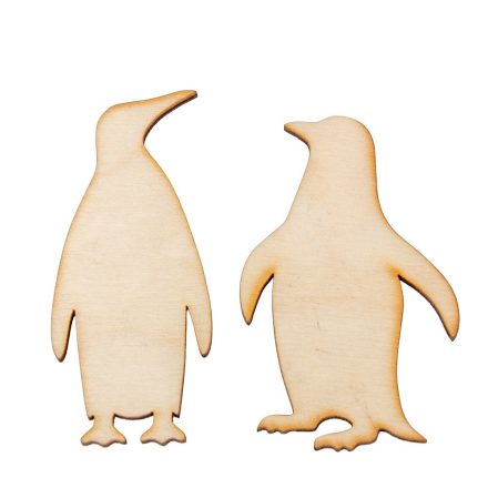 Natúr fa pingvin  8cm 2 db-os