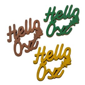 Hello Ősz felirat keki szín 5,5cm 3db-os