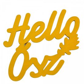 Hello Ősz felirat okker 11cm