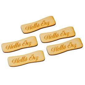 Helló ősz hullámos tábla 7cm  5db-os