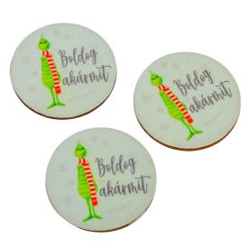   Nyomtatott fa tábla - Grincs "Boldog akármit" 3db-os