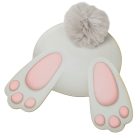 Nyomtatott dekorkarton Nyuszi popi szürke 20cm