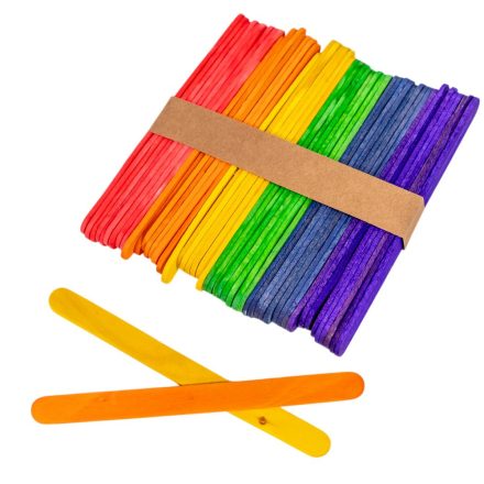 Fa spatula színes 1cmx11cm 50db-os