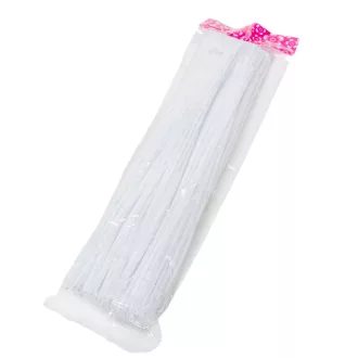 Zsenília drót fehér 30cm 100db-os