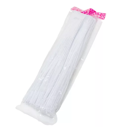 Zsenília drót fehér 30cm 100db-os