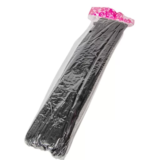 Zsenília drót fekete 30cm 100db-os