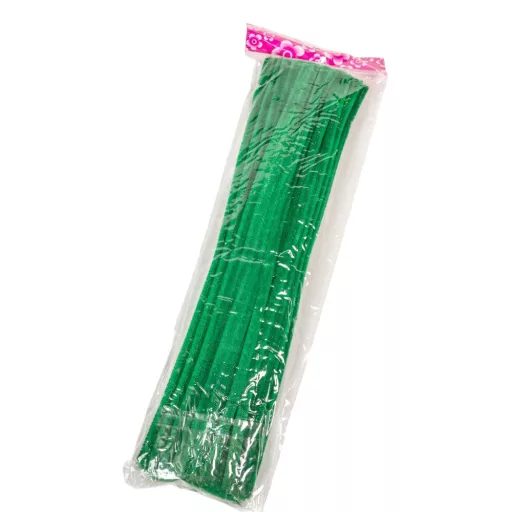 Zsenília drót 30cm fenyőzöld 100db-os