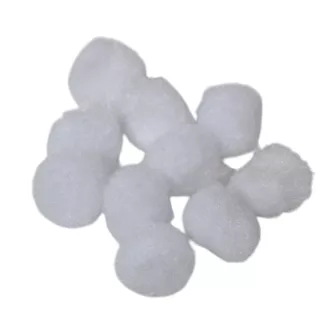 Pompon fehér 1,5cm 100db-os