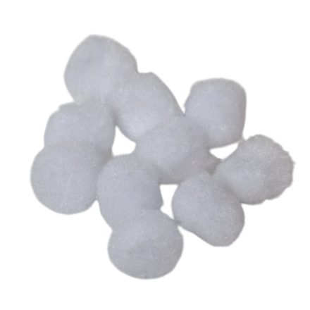 Pompon fehér 1,5cm 100db-os
