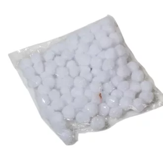 Pompon fehér 1,5cm 100db-os