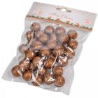 Glitteres polisztirol golyó 1,5cm csoki kb.10-12gr