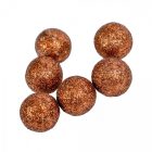 Glitteres polisztirol golyó 1,5cm csoki kb.10-12gr