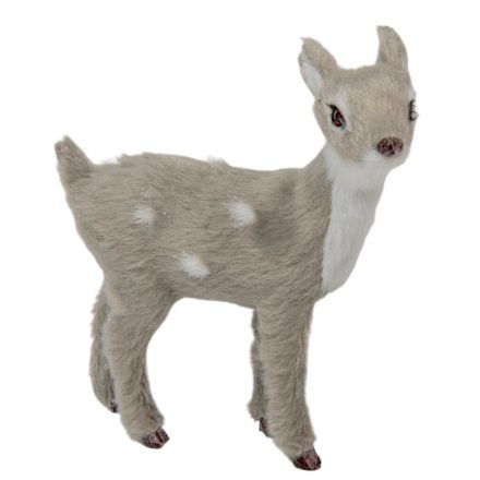 Őzike álló szürke M10cm