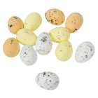 Húsvéti tojás polisztirol természetes színek 4cm 12db-os