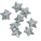 Glitteres polisztirol csillag ezüst 2cm