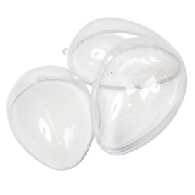 Szétválasztható műanyag tojás forma 9cm 5db-os