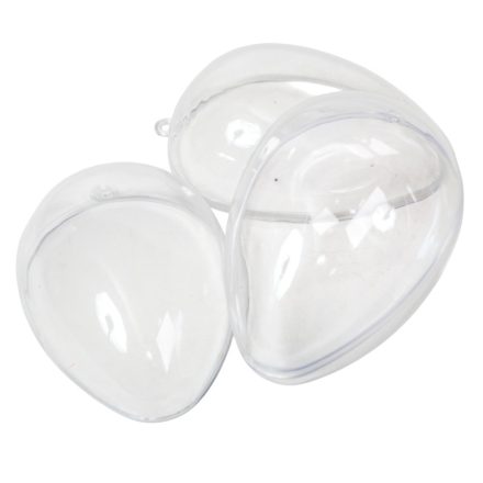 Szétválasztható műanyag tojás forma 9cm 5db-os