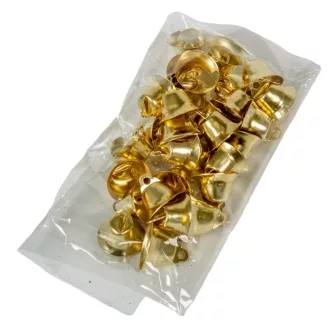 Csengő fém arany 0,7cm 30db-os