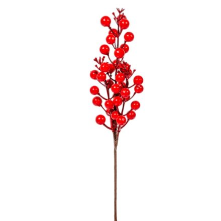Piros bogyós ág M35cm