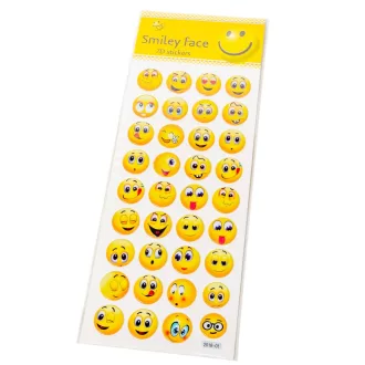 Öntapadós mosolygós arcok 2cm 36db/lap