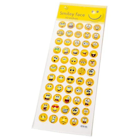 Öntapadós mosolygós arcok 2cm 55db/lap