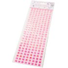 Gyöngyházas öntapadós kockák rózsaszín 200db/lap