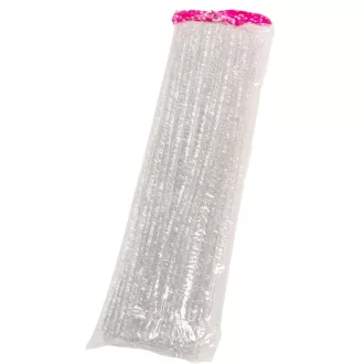 Csillámos zsenília drót fehér 30cm 100db-os