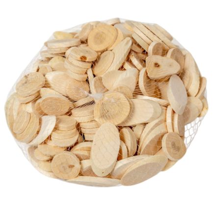 Natúr ovális,kerek fa szeletek vegyes 2-6cm 0,5kg