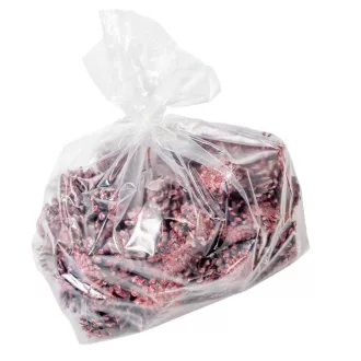 Erdeifenyő toboz 1kg zúzmarás piros