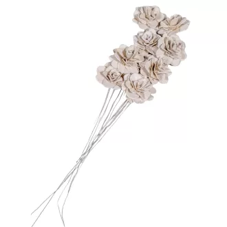 Akácia virág 6cm zúzmarás 8db-os
