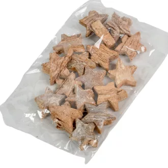 Kókusz csillag 3cm zúzmarás 20db-os