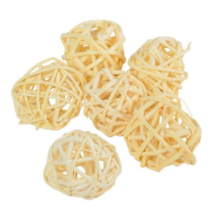 Vesszőlabda 3cm fehérített 30db-os