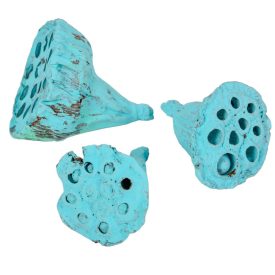 Lotus kicsi 4-6cm falfestékes aqua 12db-os