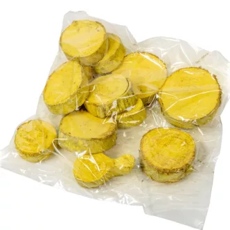 Fa szelet 1cm×3-9cm falfestékes sárga 20dkg/csom