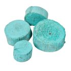 Fa szelet 1cm×3-9cm falfestékes aqua 20dkg/csom