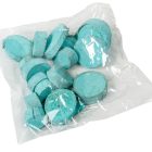 Fa szelet 1cm×3-9cm falfestékes aqua 20dkg/csom