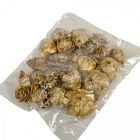 Cédrus rózsa fej 3-5cm pezsgő&glitter 10dkg/csom