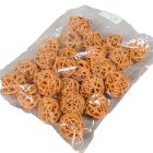 Vesszőlabda 3cm falfestékes narancs 20db-os