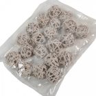 Vesszőlabda 3cm falfestékes szürke 20db-os