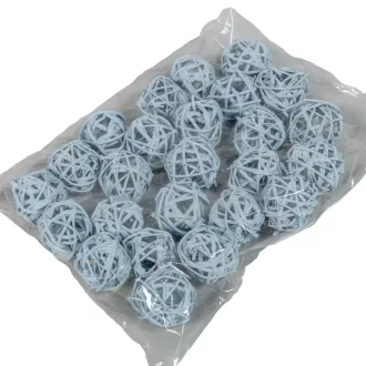Vesszőlabda 3cm falfestékes vízkék 20db-os