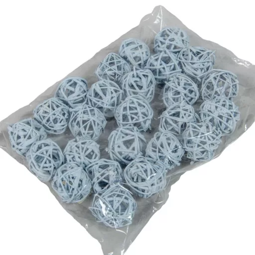 Vesszőlabda 3cm falfestékes vízkék 20db-os