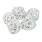 Vesszőlabda 3cm falfestékes fehér 20db-os