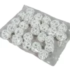 Vesszőlabda 3cm falfestékes fehér 20db-os