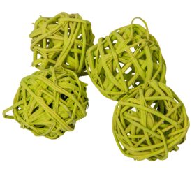 Vesszőlabda 3cm falfestékes halványzöld 20db-os