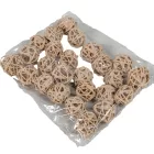 Vesszőlabda 3cm falfestékes cappuccino 20db-os